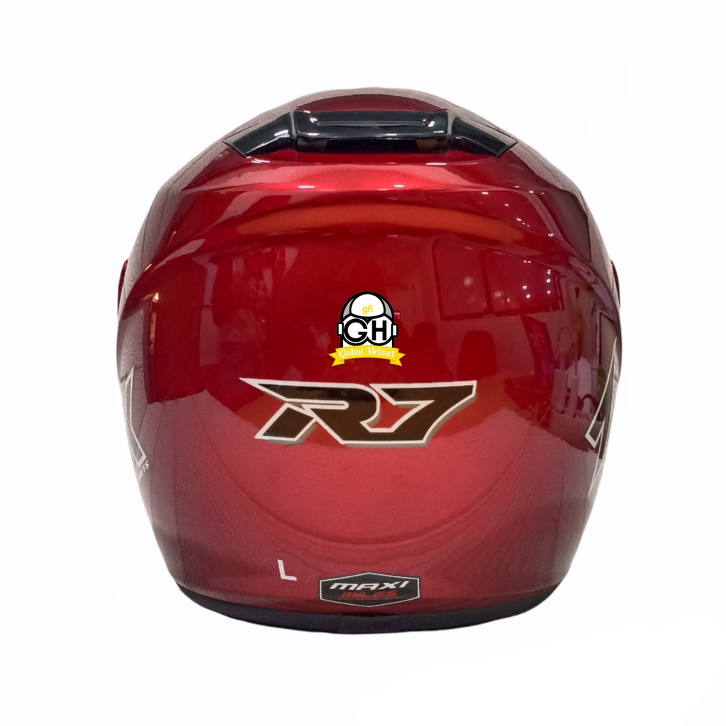 NHK R7 SR SOLID RED MAROON HALF FACE TERBARU KYOTO GALAXY