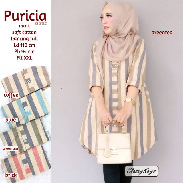 PURICIA TUNIK ATASAN WANITA