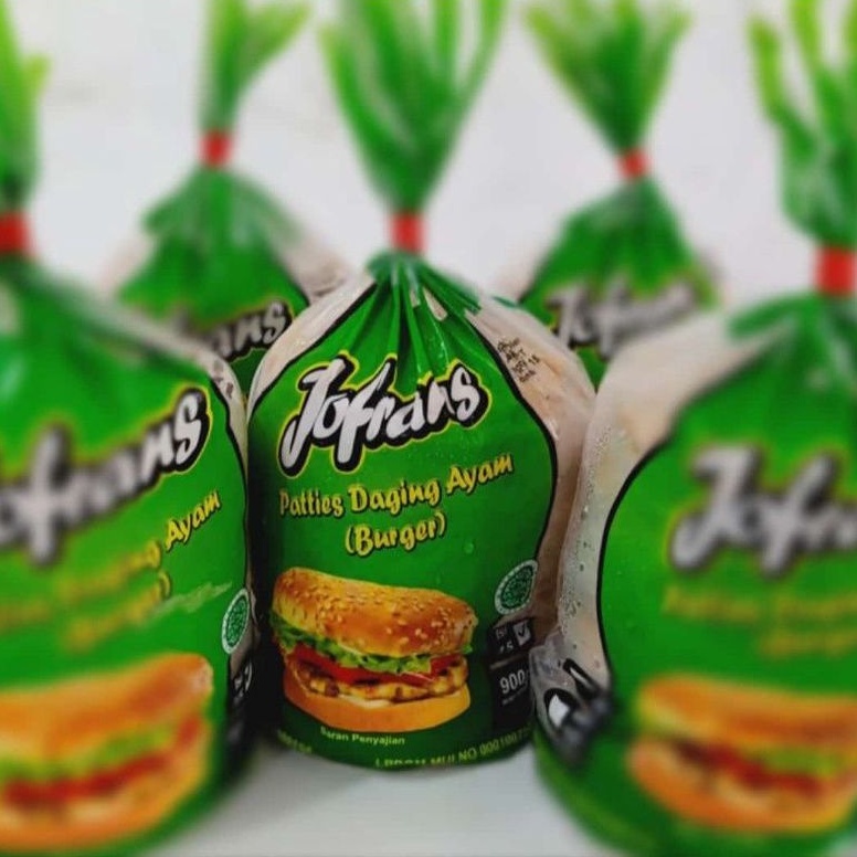 

Jofrans Patty Burger AYAM 900 gram Chicken Patties Jofrans tebal dan enak isi 15 pcs Halal