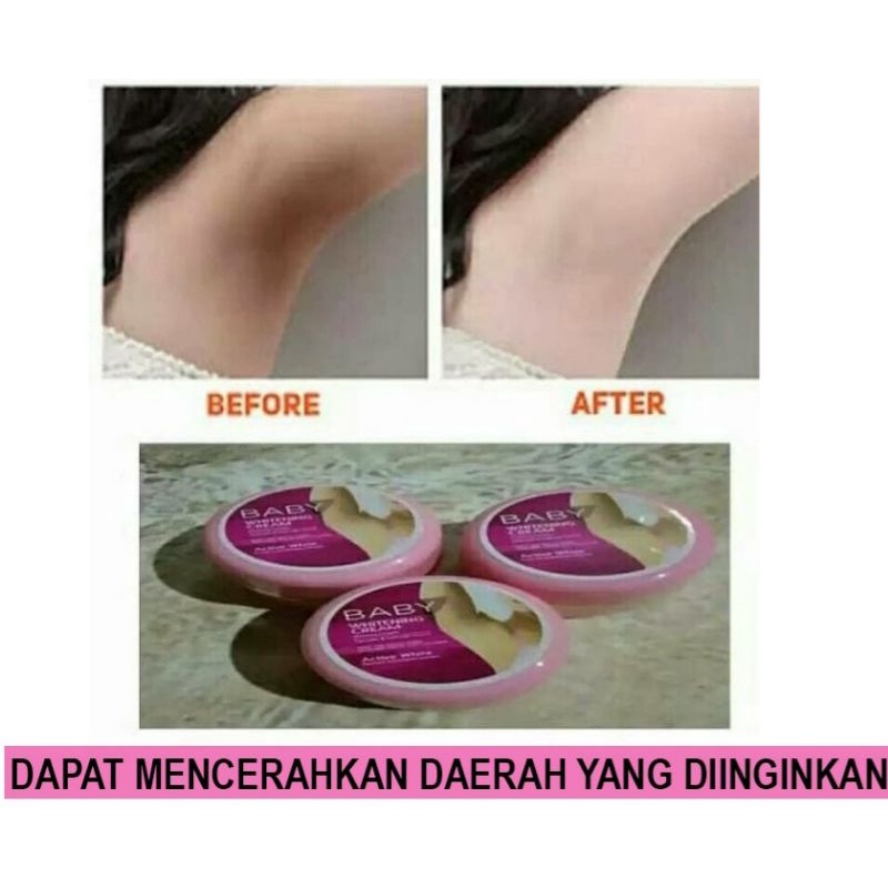 PROMO COD.!! BABY WHITENING CREAM / Krim pemutih Badan