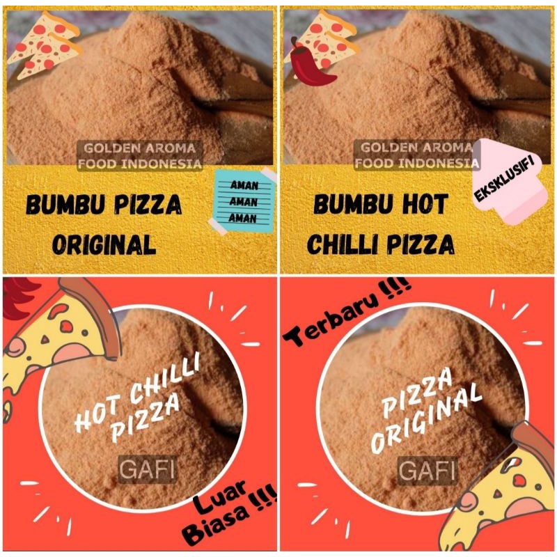 

Jual Bumbu Tabur Bubuk Seasoning Powder Pizza 100 gr, Aneka Rasa Pizza ,Halal,Enak, Praktis, murah