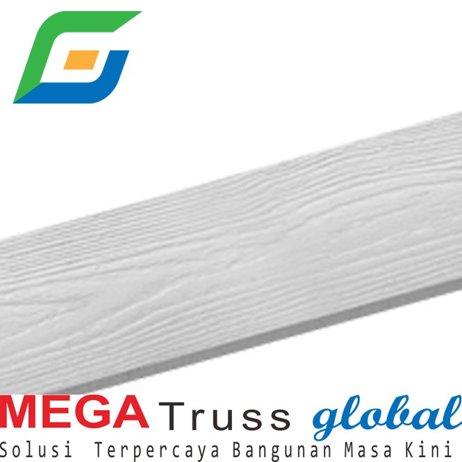 Listplank GRC-SHICA Plank TEBAL 0,8cm Motif jati dan polos 3 meter- Material Bahan Bangunan