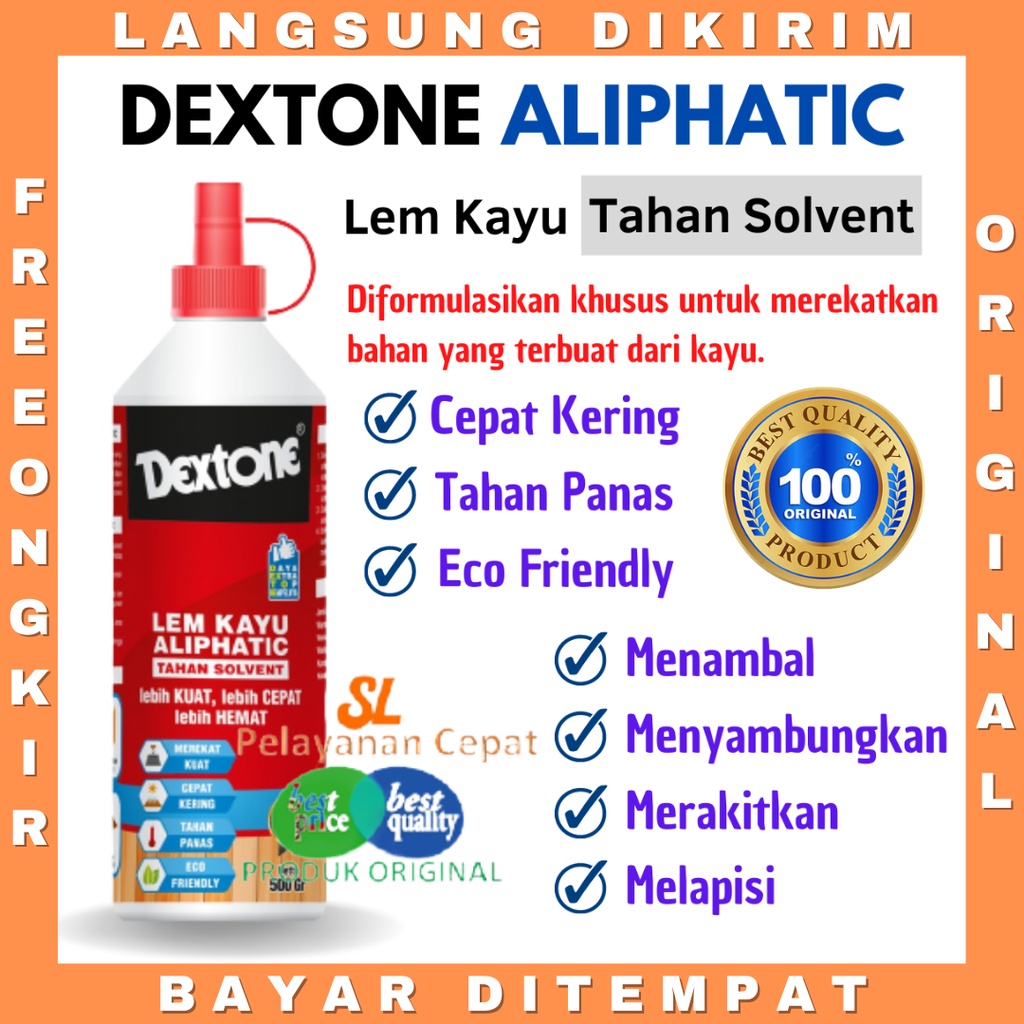 Lem Kayu Tahan Api Alifatik Dextone Aliphatic Super Kuat Setara Presto &amp; Lem Fox