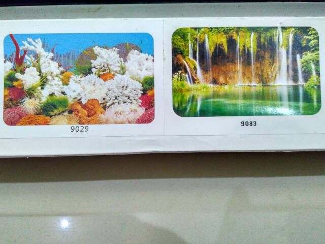 Background Aquarium tinggi 30cm,40cm,50cm,60cm per roll