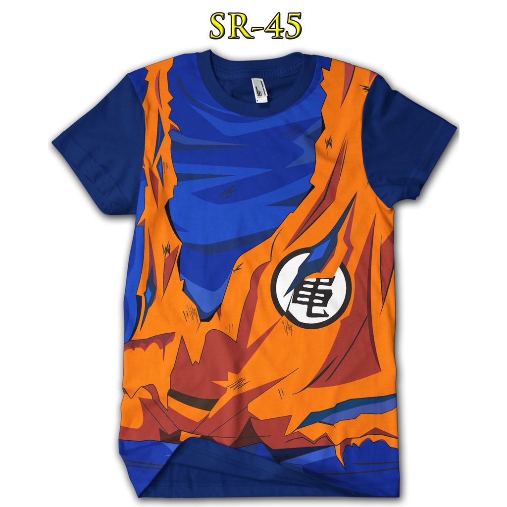 Baju Dragon Ball Battle Goku Kaos Anak Dragon Ball 3D #SR-45