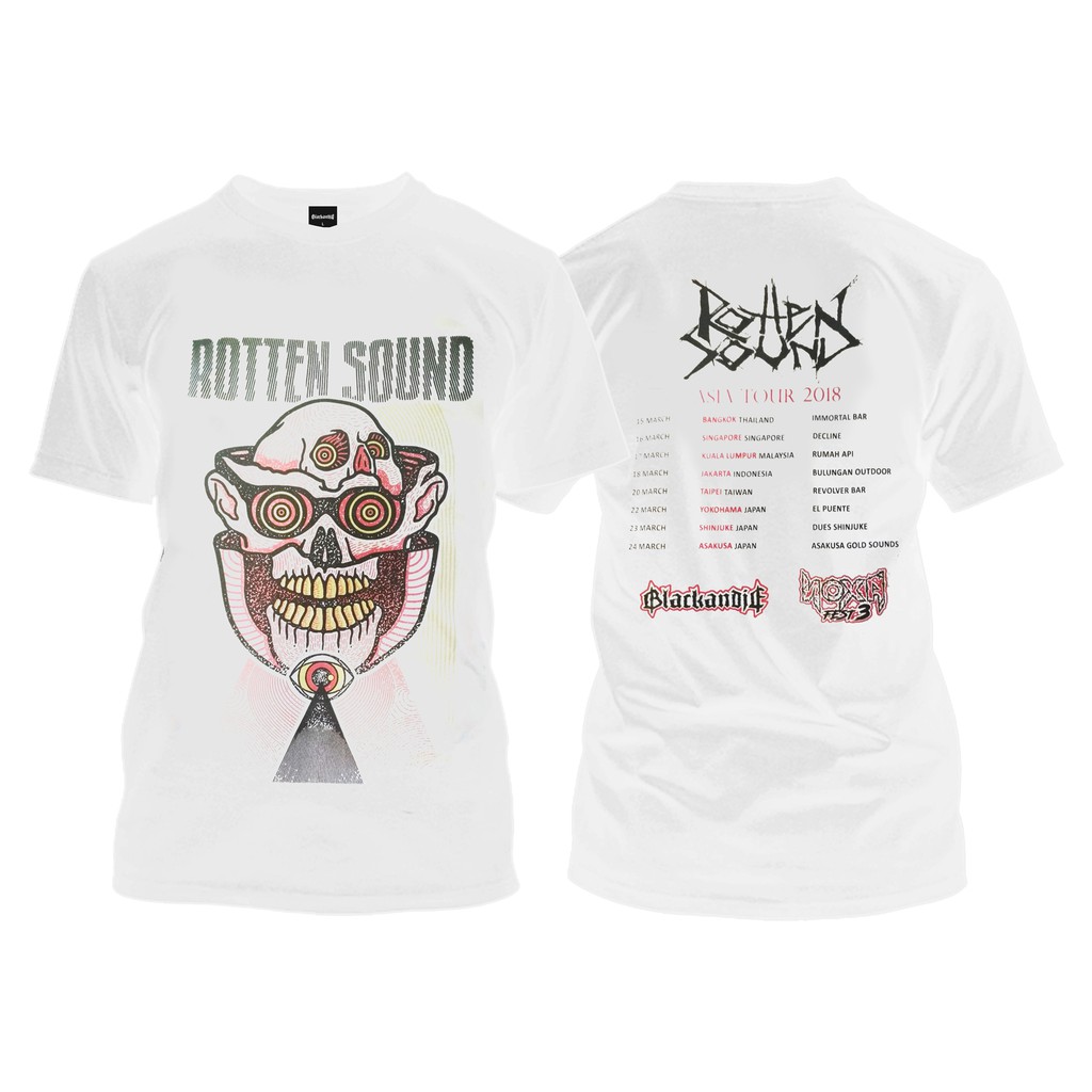 KAOS ROTTEN SOUND - ASIA TOUR 2018 WHITE