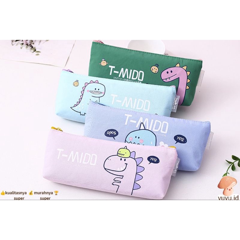 

Tempat Pensil Kanvas Dino / Kotak Pensil lucu dompet pensil terbaru
