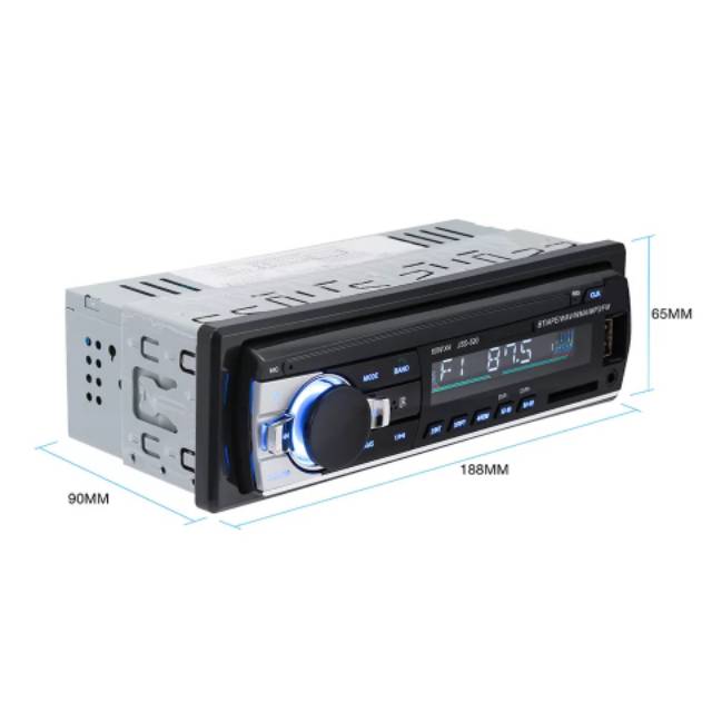 Tape Audio Mobil Multifungsi Bluetooth USB MP3 FM Radio Single Din Head Unit