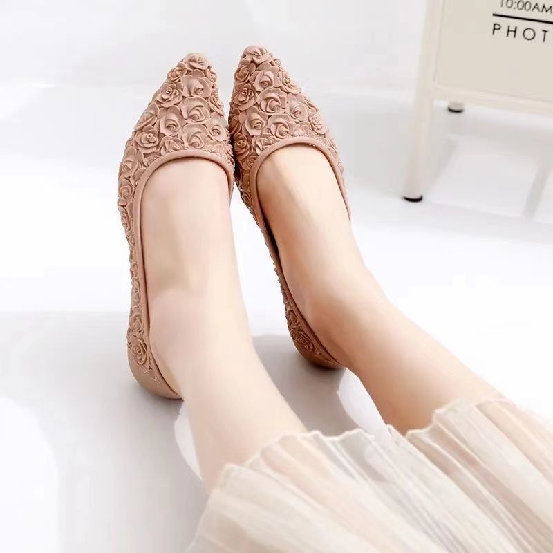❀ Chingu ❀ SA011 Sandal Wanita Motif Bunga Kasual Santai Jalan Jalan Import Murah
