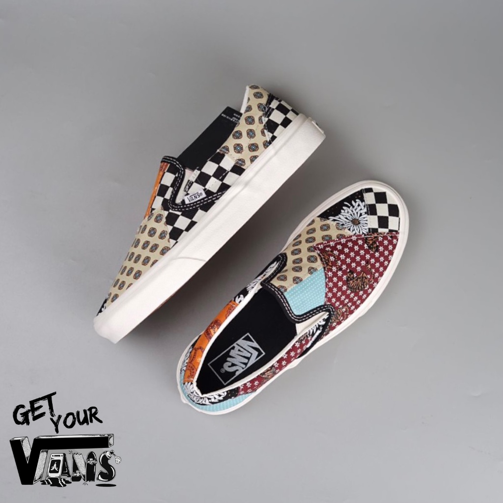 Vans Slip On Tiger Patchwork Original 100% Bnib