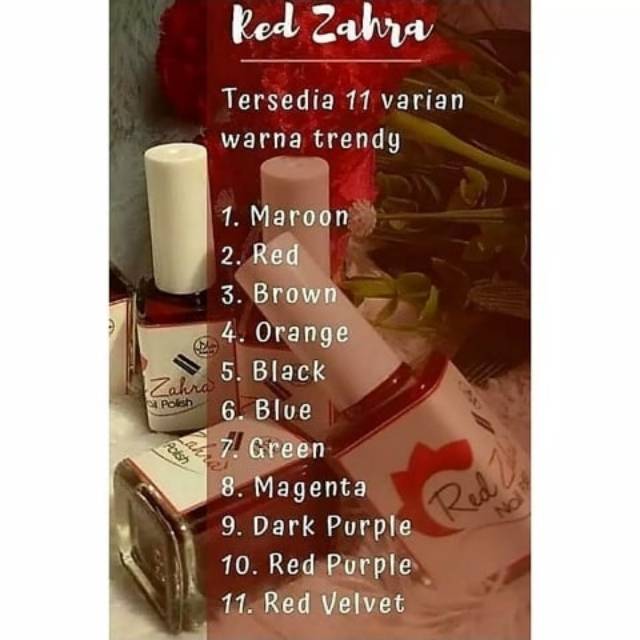 Red Zahra Nail Henna