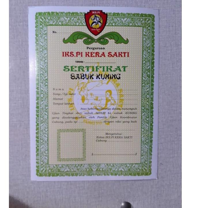 

ㆆ sertifikat kuning iks pi ざ