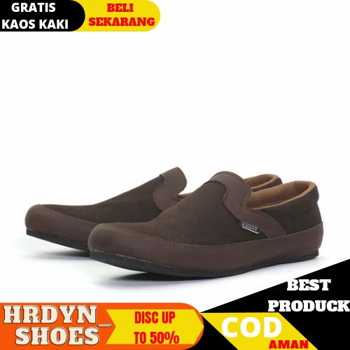 SEPATU SLIP ON PRIA EIGTH CANIF SUEDE PREMIUM CASUAL SLIP ON PRIA NYAMAN || SLIP ON PRIA PANSUS 2021