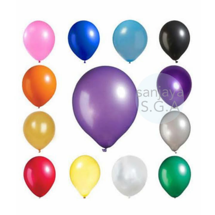 [20 &amp; 100 Pcs] Balon Latex Metalik 12 Inch / Balon Pearlescent 30Cm / Balon Karet Ulang Tahun / Balon Warna Warni / Balon Pearlescent