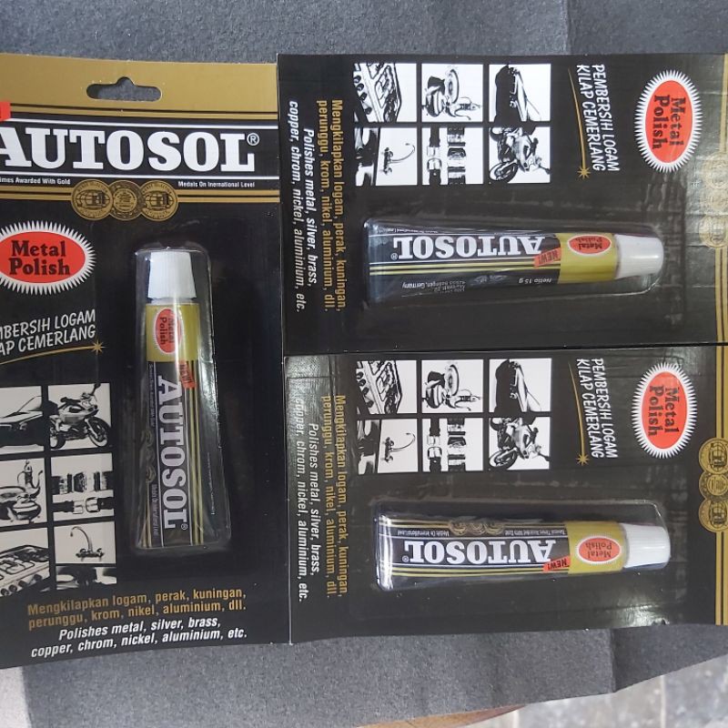 AUTOSOL METAL POLISH 15GRAM PEMBERSIH PENGKILAP BESI LOGAM SERBAGUNA