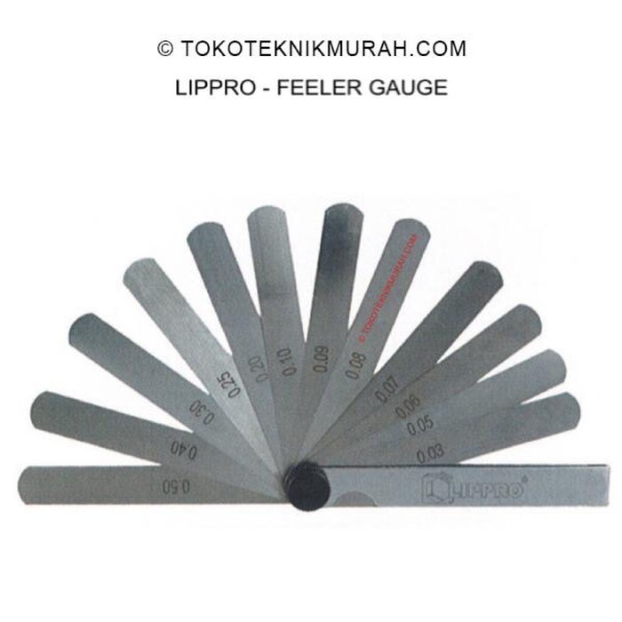 Lippro 8901-01 Fuller Kunci Stel Klep 0,05 - 1,0 mm Feeler Gauge