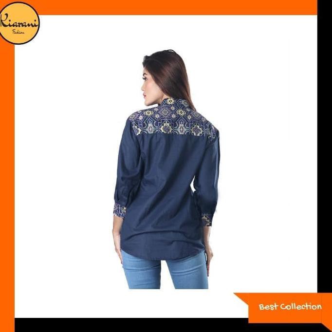 Atasan Blouse Wanita 761 - Baju Blouse Wanita 761 - Biru, M