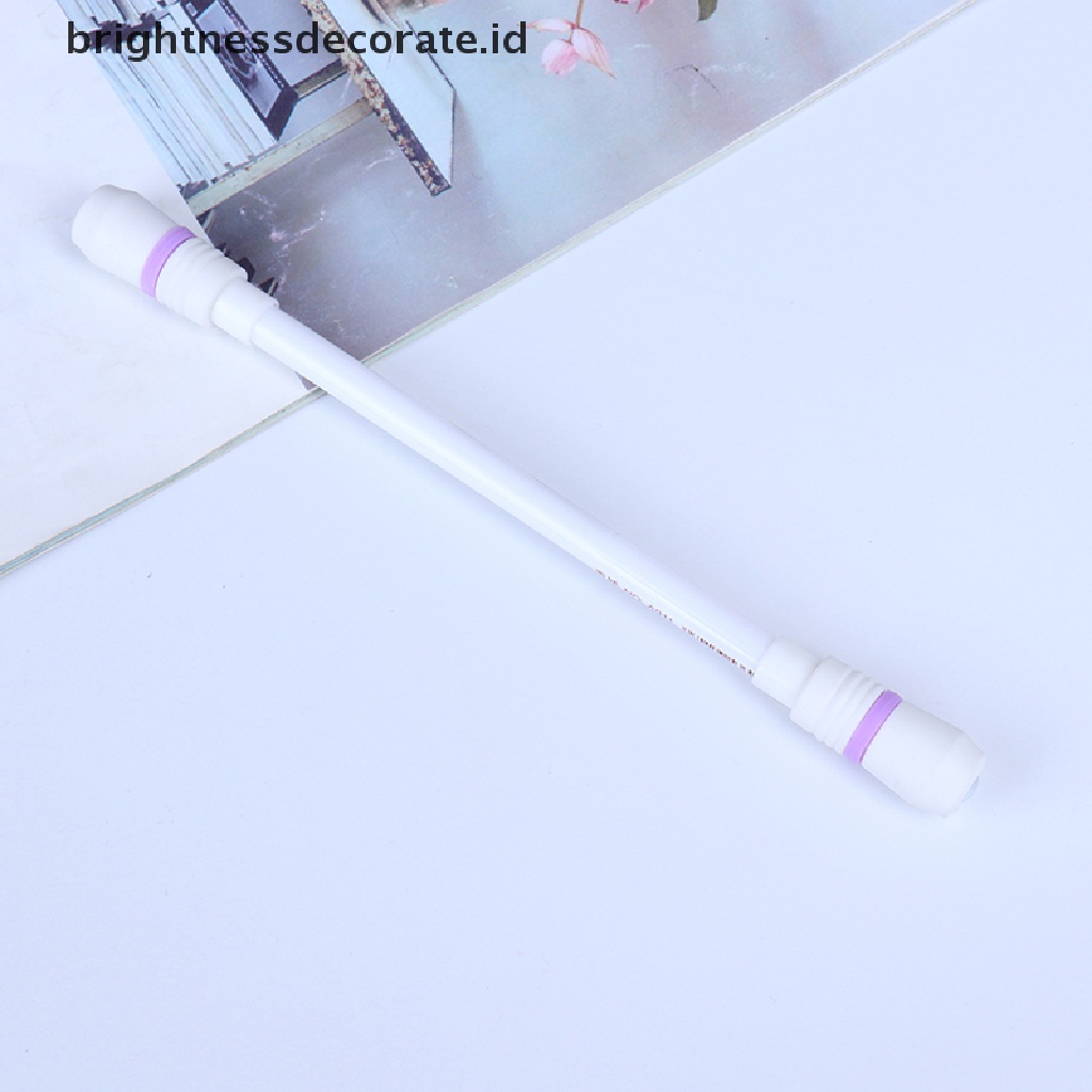 1pc Pulpen Gel Putar Dengan Lampu Untuk Pelajar