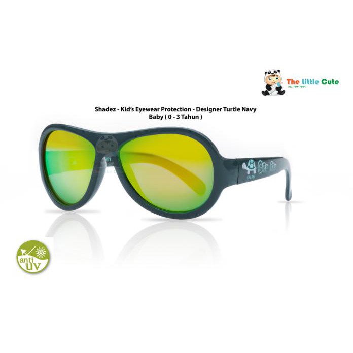 Promo Kacamata Jemur Bayi / Pelindung Mata Bayi /Anak - Shadez - Turtle Navy