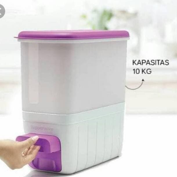 Tupperware Rice Smart ungu Tempat beras