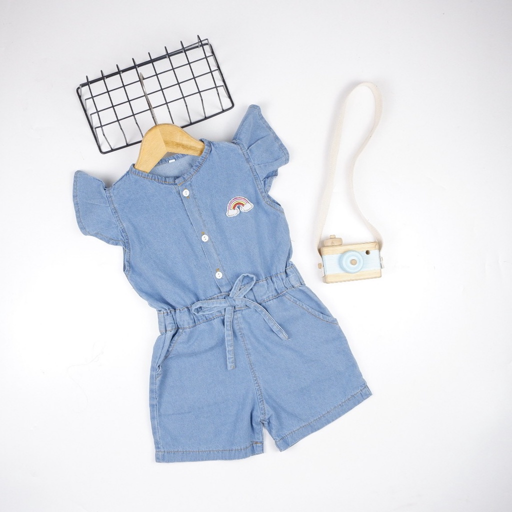 JUMPSUIT RAINBOW JUMPSUIT JEANS ANAK 1-3 th Jumpsuit Anak Jeans