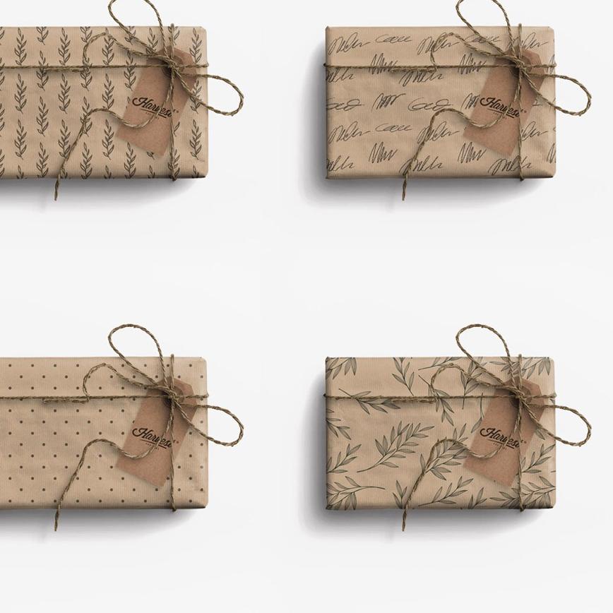 

Kertas Kado Aesthetic Harvest / Wrapping Paper isi 4 - Brown Craft