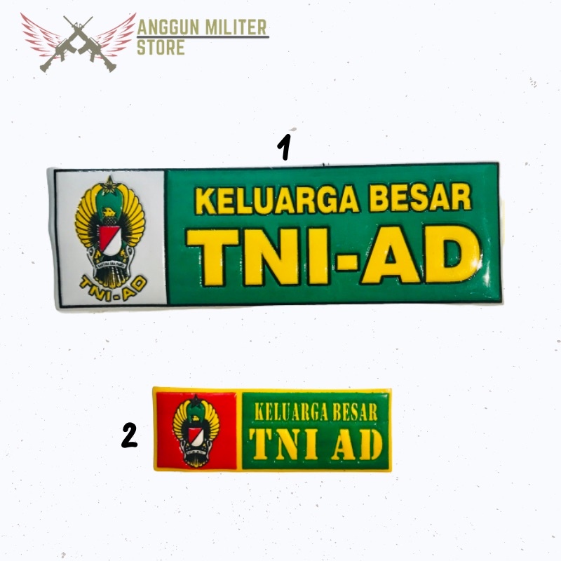 Stiker TNI AD // Stiker Keluarga besar TNI AD// Stiker Plat Keluarga Besar TNI AD