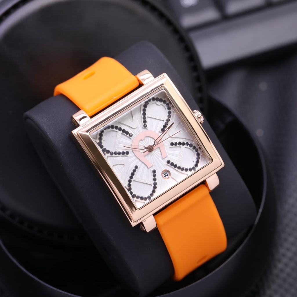 Grosiran Jam Tangan Aigner Fashion 3575TL Analog Strap Kulit Tanggal Aktif Free Box Jam Tangan (COD)