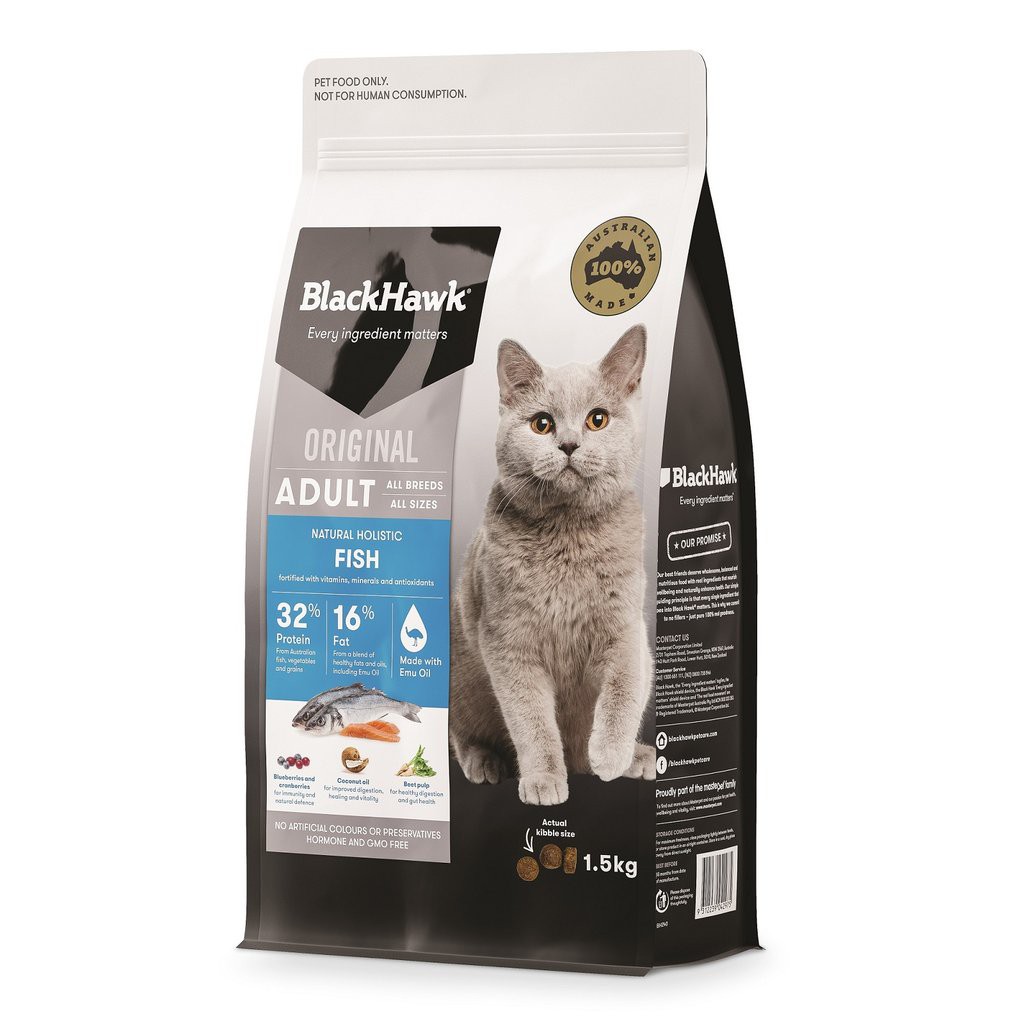 

BLACKHAWK Makanan Kucing Original Cat Fish 1,2kg