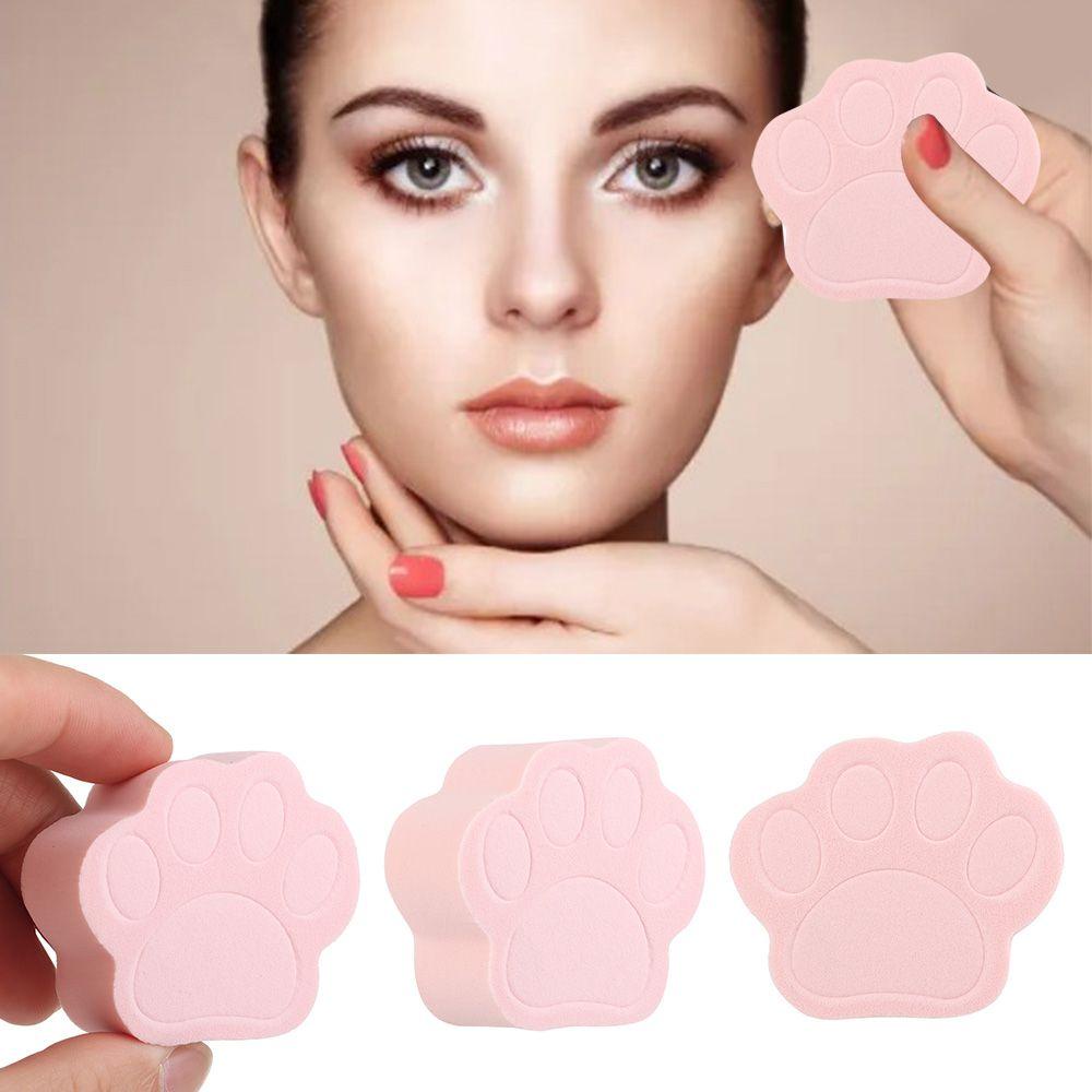 Preva Cosmetic Puff New Cute Beauty Smooth Make Up Tools Bedak Foundation Bentuk Kaki Kucing