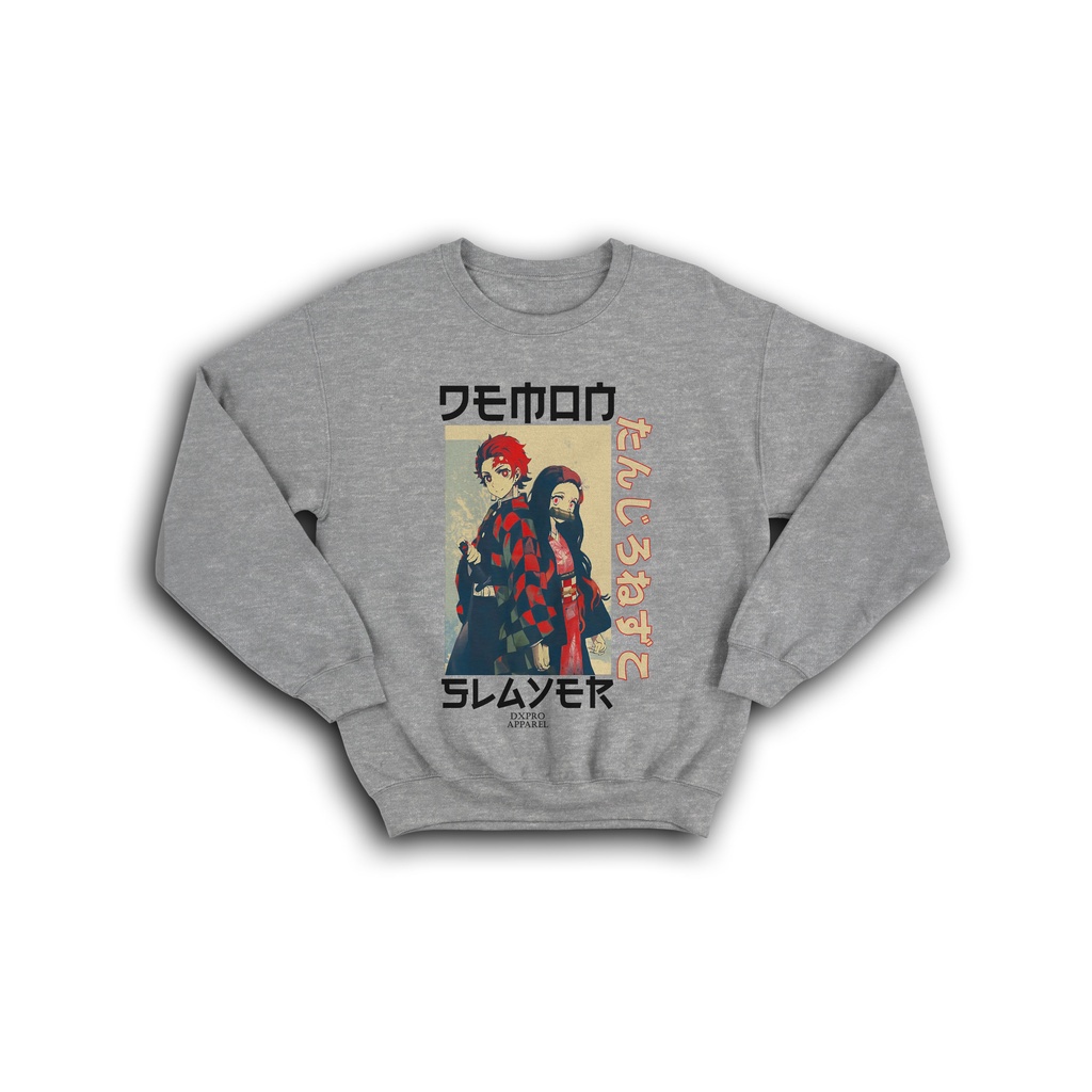 SWEATER CREWNECK ANIME TANZUKO TANJIRO NEZUKO KAMADO DEMON SLAYER