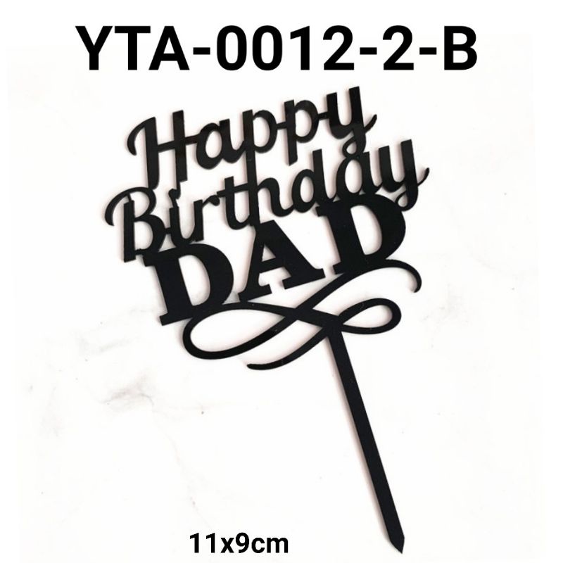OakTree Holografisches Banner „Happy Birthday Dad“ – 9 Ft (ca. 2,74 M), Blau