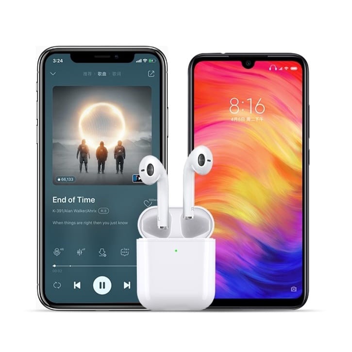 [TOYOU SHOP HF05] HEADSET TWS | GEN 2 PODS | HIGH QUALITY (OEM 1:1) | ACTIVE NOISE CANCELLATION (ANC) | WIRELESS CHARGING CASE