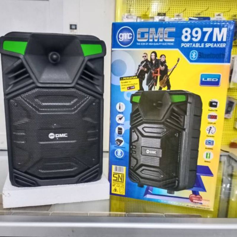 Speaker Bluetooth Karaoke GMC 897M Super Bass