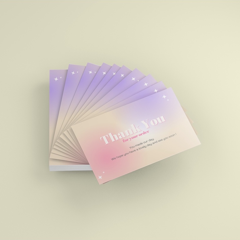 

DHANIA STUDIO - Gradiasi Kartu Ucapan Terima kasih Thank You card