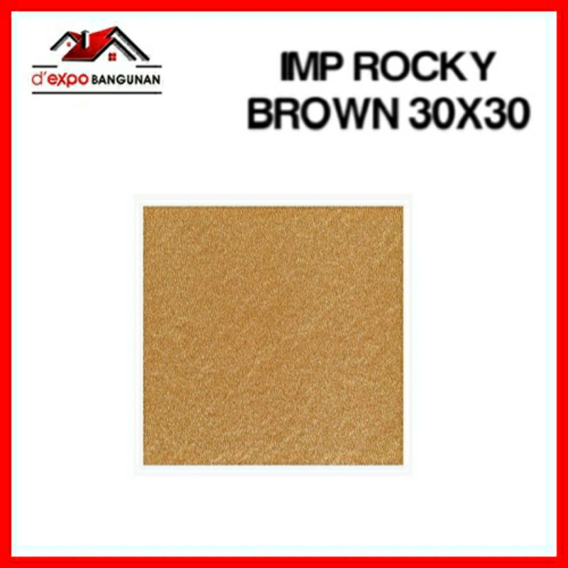 KERAMIK LANTAI IMP ROCKY BROWN 30X30