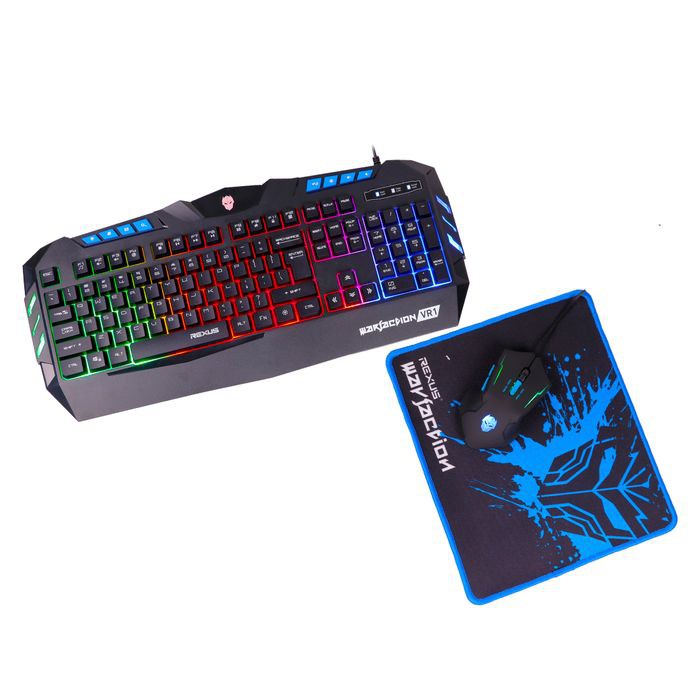 REXUS WARFACTION VR1 KEYBOARD MOUSE MOUSEPAD COMBO