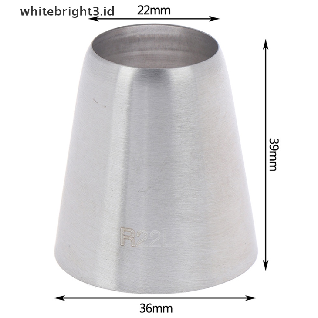(whitebright3.id) R22l Spuit Piping Bulat Untuk Dekorasi Kue / Pastry