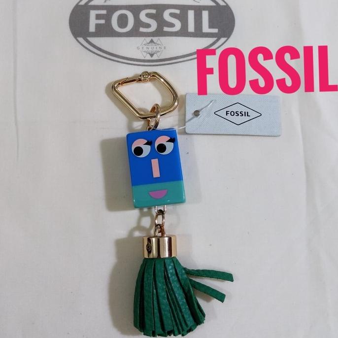 ACC TAS WANITA Gantungan kunci FOSSIL FACE KEYFOB Original FOSSIL