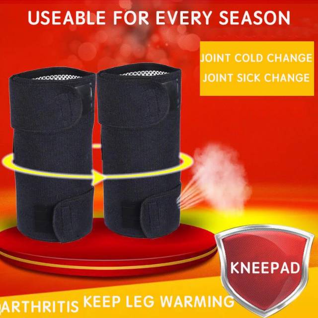 Tipe2 Terapi Lutut Tourmaline Selfheating Hot Magnetic Knee Pad Terapi Pemanas Dengkul Knee Support