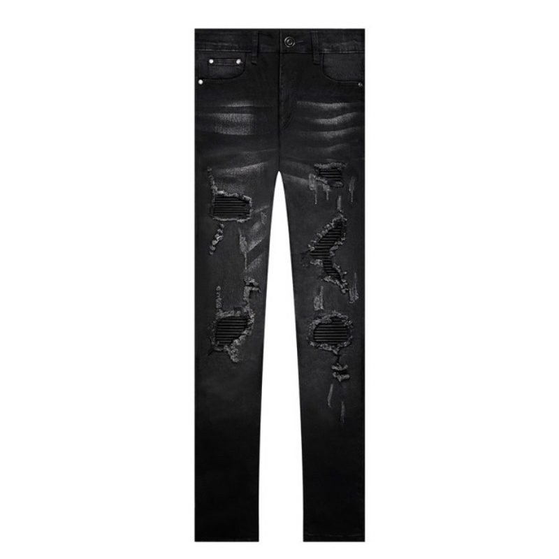 Rucas Season 8 Black Caviar Leather Jeans Delivery II