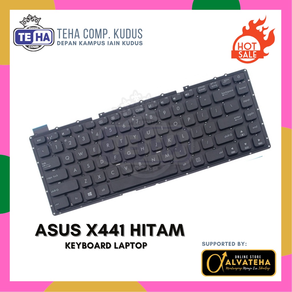 Keyboard ASUS X441 Series  Keyboard Laptop Asus - HITAM
