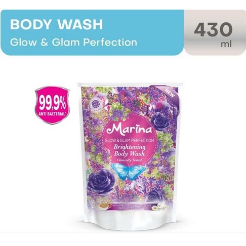 MARINA BRIGHTENING BODY WASH REFILL 430 ML SABUN MANDI CAIR