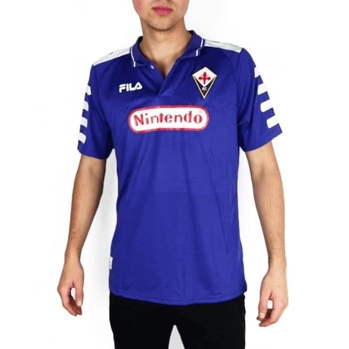 Sportivory- Jersey Bola RETRO FiORENTiNA HOME 98/99 Grade Ori Futsal 1998 1999