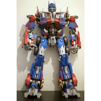 Diy Papercraft Robot Transformer Optimus Prime 80cm Shopee Indonesia