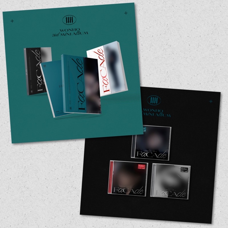 PO - WONHO 3rd MINI ALBUM FACADE PHOTOBOOK & JEWEL VER HL/KTOWN