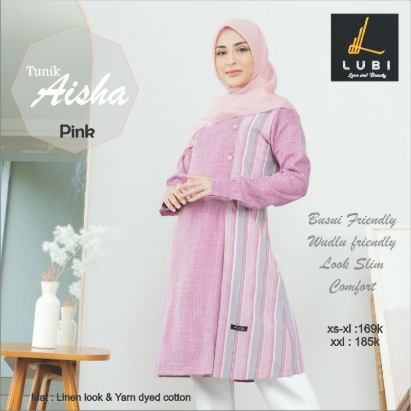 TUNIK AISHA BY LUBI FASHION TUNIK WANITA TERBARU