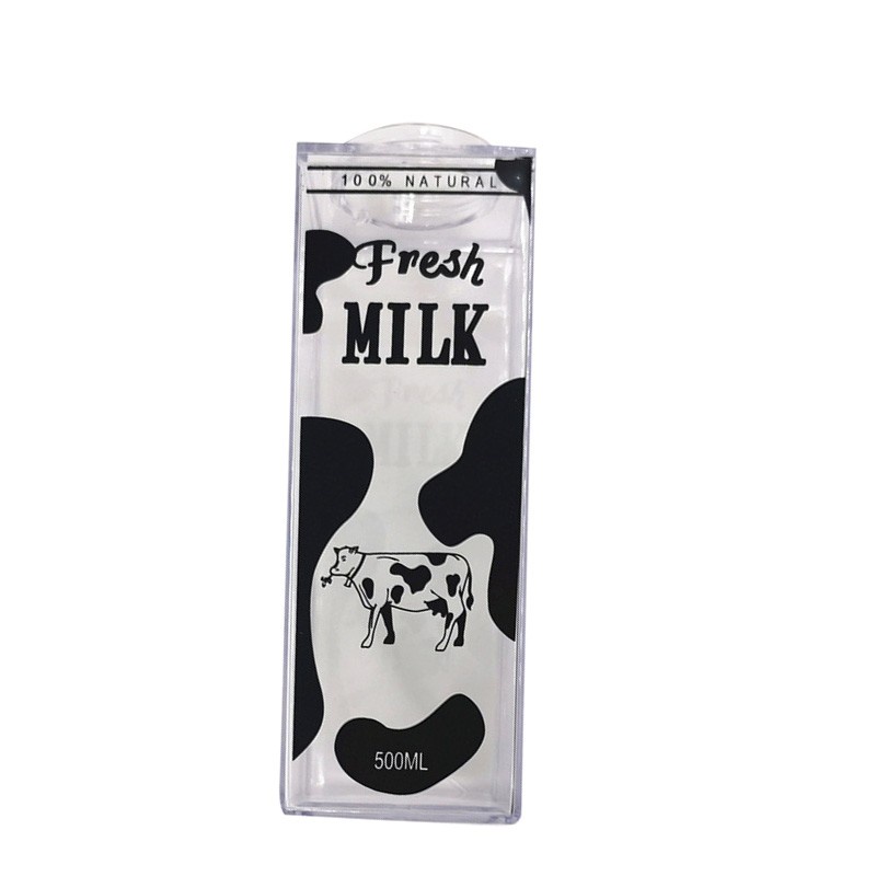 Botol Kulkas Transparent Botol minum Susu Karakter 1000ml dan 500ml - 1000ml, Milkcow