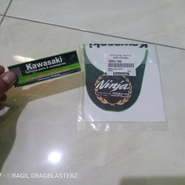 Stiker striping new ninja rr anniversary 30 th original Kawasaki