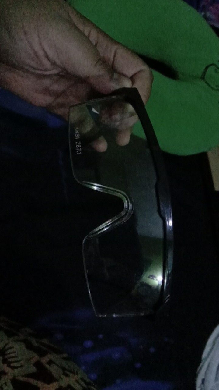 Kacamata Las Putih Bening Safety Glases